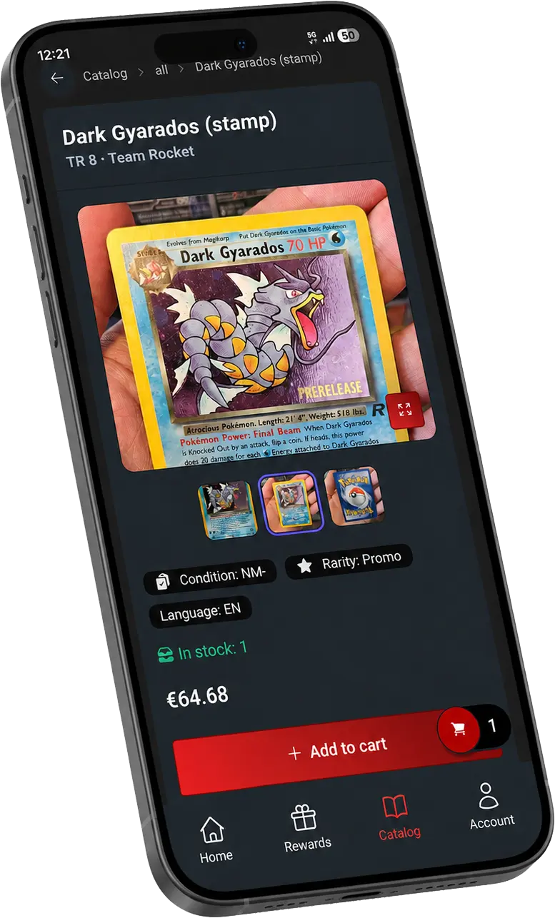 Cardverse+ catalog screen
